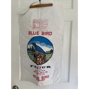 Blue Bird Cloth Flour Sack 50 lb.  Cortez Cortez Milling Co.  Colorado